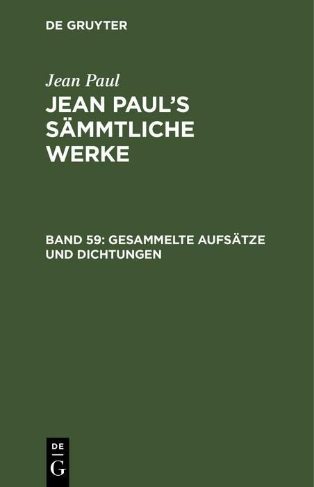 Produktbild: Gesammelte Aufs&auml;tze und Dichtungen