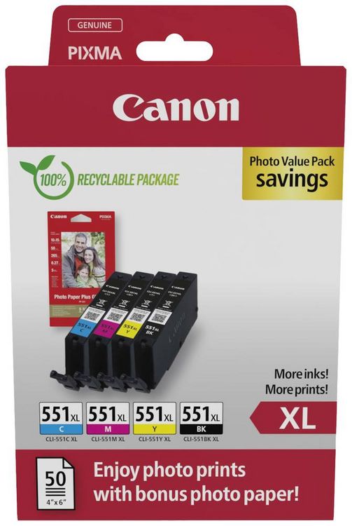 Produktbild: CANON Photo Value Pack 551XL