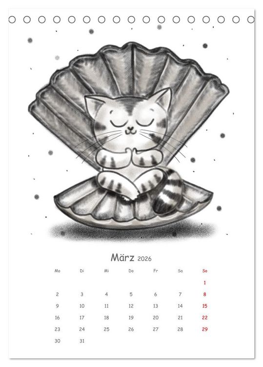 Produktbild: LEOPOLD DER DRITTE - Ein unglaublich liebenswerter Kater (Tischkalender 2026 DIN A5 hoch), CALVENDO Monatskalender