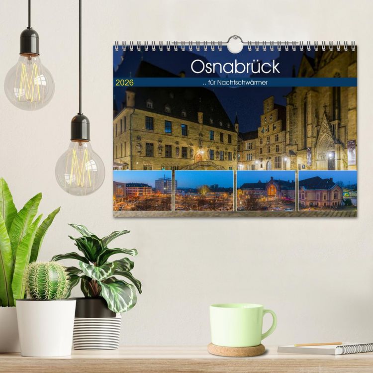 Produktbild: Osnabr&uuml;ck f&uuml;r Nachtschw&auml;rmer (Wandkalender 2026 DIN A4 quer), CALVENDO Monatskalender