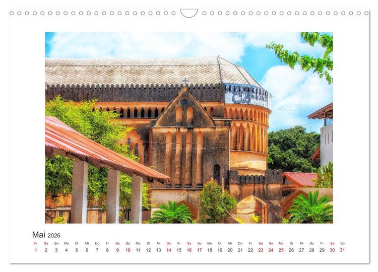 Produktbild: Stone Town - Impressionen (Wandkalender 2026 DIN A3 quer), CALVENDO Monatskalender