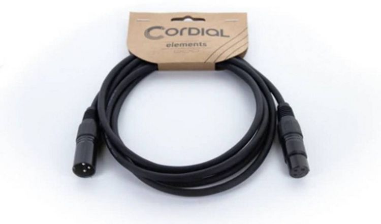 Produktbild: Cordial EM 10 FM XLR Verbindungskabel [1x XLR-Buchse 3 polig - 1x XLR-Stecker 3 polig] Schwarz