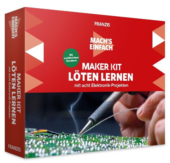 Produktbild: FRANZIS 67122 Mach's einfach Maker Kit L&ouml;ten lernen