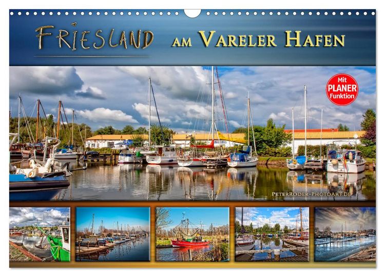 Produktbild: Friesland - am Vareler Hafen (Wandkalender 2026 DIN A3 quer), CALVENDO Monatskalender
