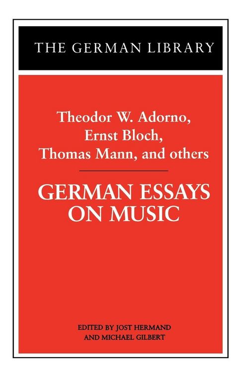 Produktbild: German Essays on Music
