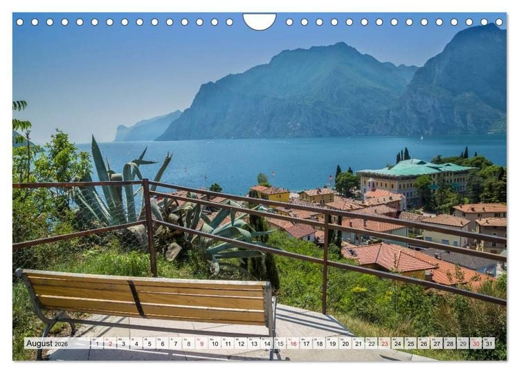 Produktbild: WUNDERBARER GARDASEE Riva del Garda und Torbole (Wandkalender 2026 DIN A4 quer), CALVENDO Monatskalender