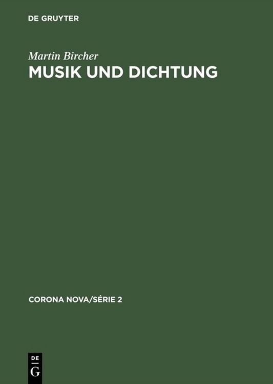 Produktbild: Musik und Dichtung