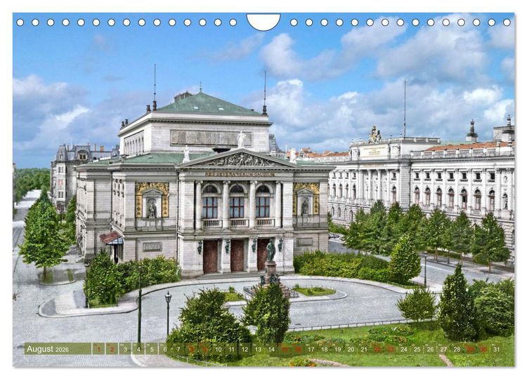 Produktbild: Leipzig zur Kaiserzeit in Farbe (Wandkalender 2026 DIN A4 quer), CALVENDO Monatskalender