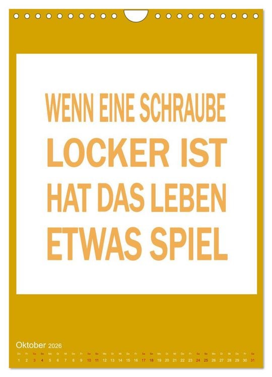Produktbild: Memo an mich (Wandkalender 2026 DIN A4 hoch), CALVENDO Monatskalender