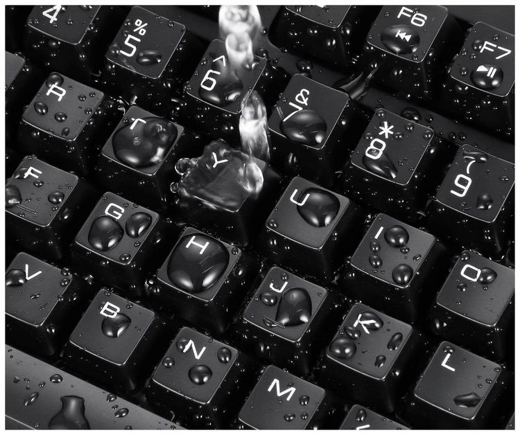 Produktbild: Perixx Periboard-517 B USB Tastatur Deutsch, QWERTZ Schwarz Staubgesch&uuml;tzt, Spritzwassergesch&uuml;tzt