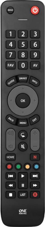 Produktbild: One For All Evolve TV Universal Fernbedienung Schwarz