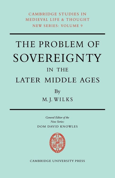 Produktbild: The Problem of Sovereignty in the Later Middle Ages