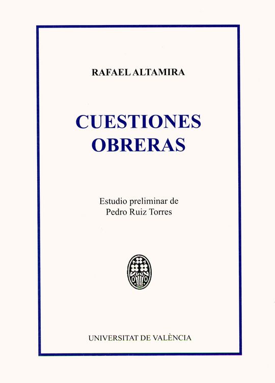 Produktbild: Cuestiones obreras