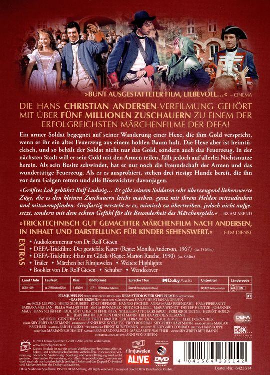 Produktbild: Das Feuerzeug (1958) (Filmjuwelen / DEFA-M&auml;rchen)