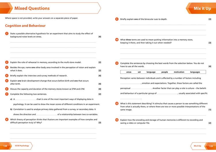 Produktbild: AQA GCSE 9-1 Psychology Complete Revision and Practice