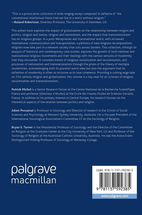 Produktbild: Religions, Nations, and Transnationalism in Multiple Modernities