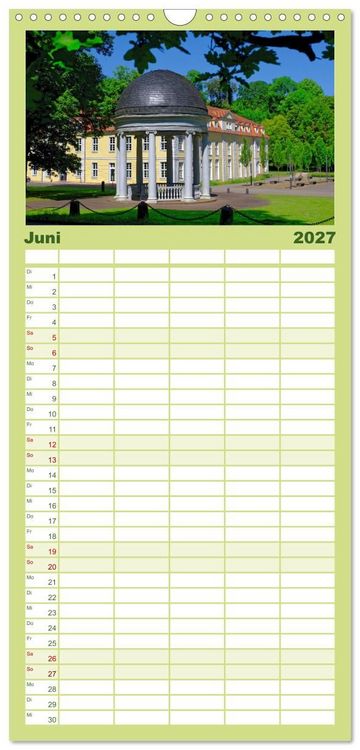 Produktbild: Familienplaner 2027 - Hofgeismar - Dornr&ouml;schenstadt und Fachwerkh&auml;user mit 5 Spalten (Wandkalender, 21 x 45 cm) CALVENDO