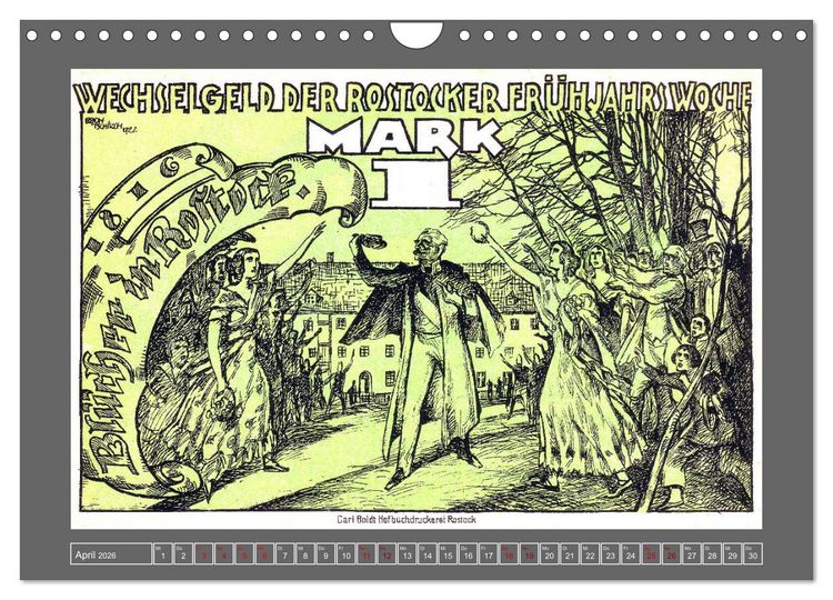Produktbild: Gru&szlig; aus Rostock (Wandkalender 2026 DIN A4 quer), CALVENDO Monatskalender