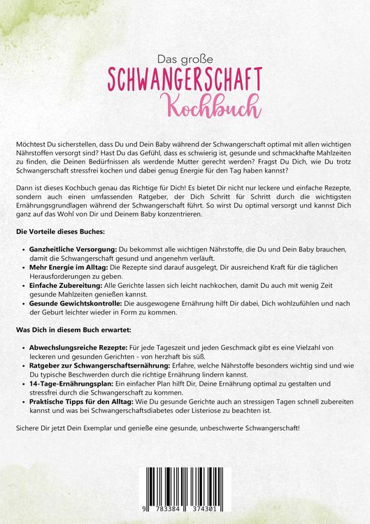 Produktbild: Das gro&szlig;e Schwangerschaft Kochbuch