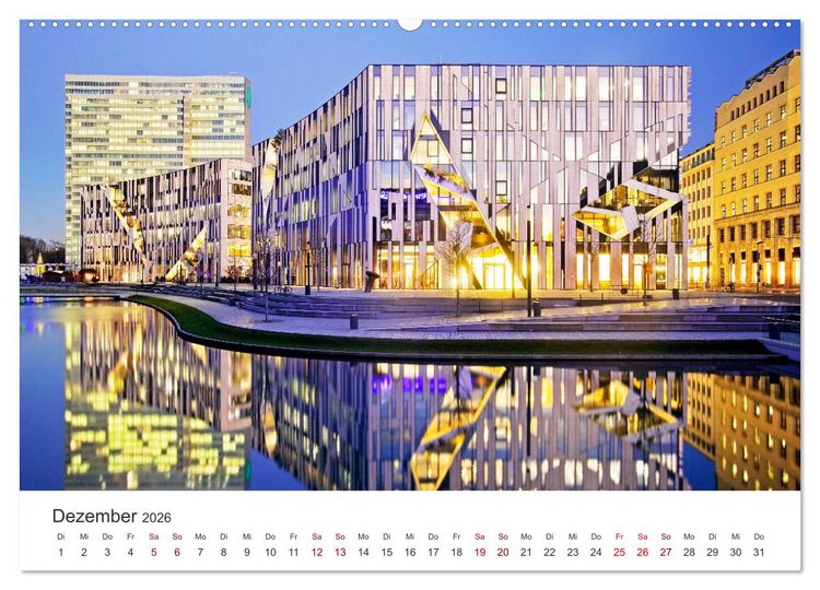 Produktbild: D&uuml;sseldorf - Tradition und Moderne am Rhein (hochwertiger Premium Wandkalender 2026 DIN A2 quer), Kunstdruck in Hochglanz