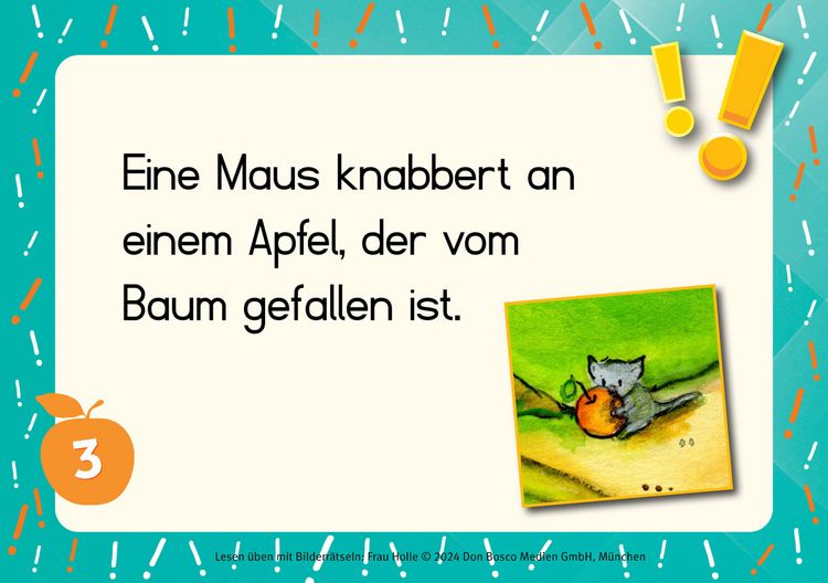 Produktbild: Lesen &uuml;ben mit Bilderr&auml;tseln zu Frau Holle. 34 Bildkarten zur Lesef&ouml;rderung