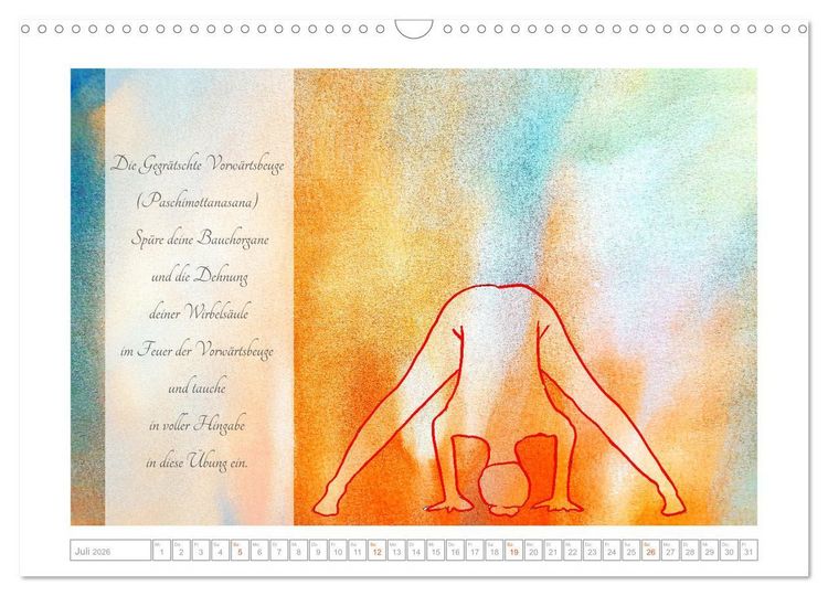Produktbild: Yoga Elementarkr&auml;fte - Yoga Asanas zu den vier Elementen (Wandkalender 2026 DIN A3 quer), CALVENDO Monatskalender