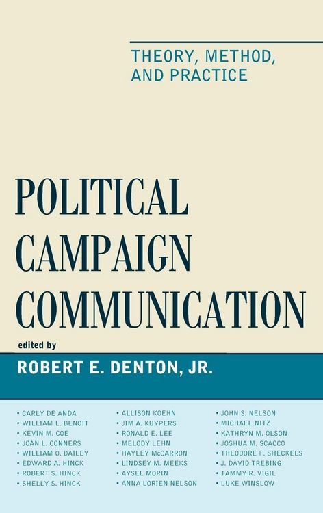 Produktbild: Political Campaign Communication
