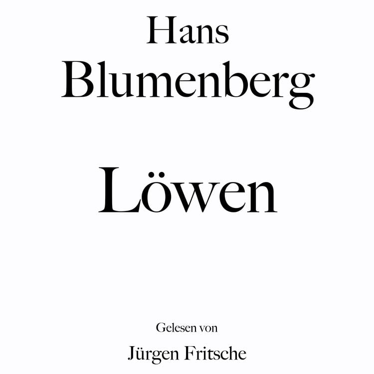 Produktbild: Hans Blumenberg: L&ouml;wen