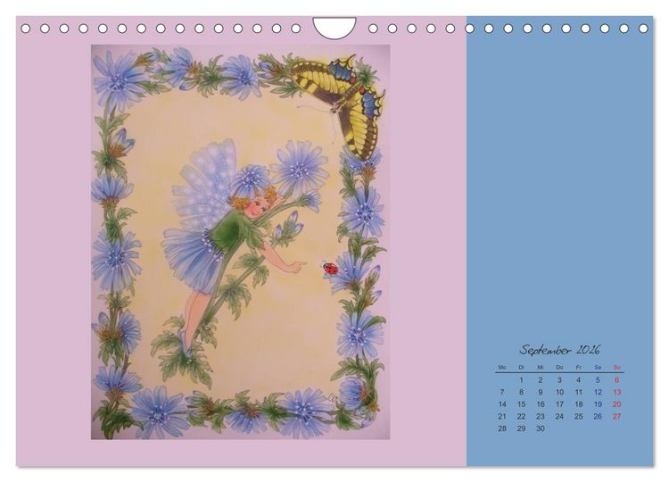 Produktbild: Blumen Elfen (Wandkalender 2026 DIN A4 quer), CALVENDO Monatskalender