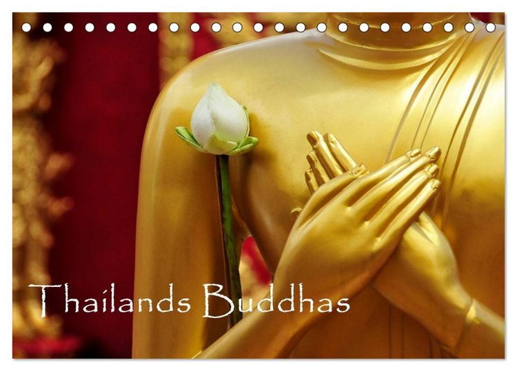 Produktbild: Thailands Buddhas (Tischkalender 2026 DIN A5 quer), CALVENDO Monatskalender