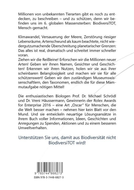 Produktbild: BiodiversiTOT - Die globale Artenvielfalt jetzt entdecken, erforschen und erhalten