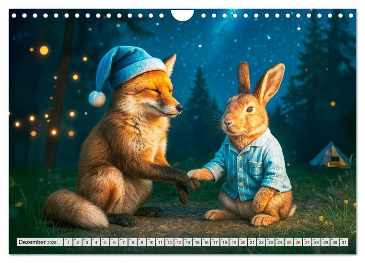 Produktbild: Tierische Redewendungen - Ein Kalender voller Spr&uuml;che und Sprachbilder (Wandkalender 2026 DIN A4 quer), CALVENDO Monatskalender
