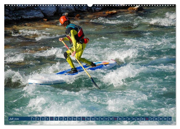 Produktbild: Wildwasser Stand up (hochwertiger Premium Wandkalender 2026 DIN A2 quer), Kunstdruck in Hochglanz