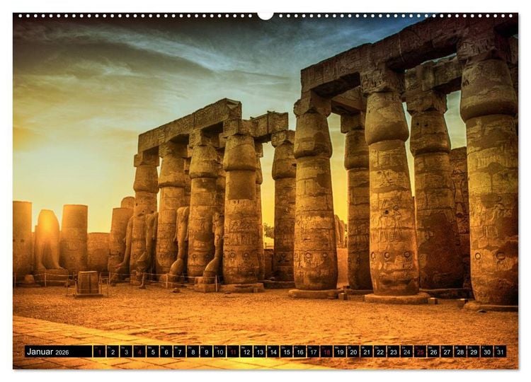 Produktbild: Abenteuer am Nil. Auf den Spuren der Pharaonen (hochwertiger Premium Wandkalender 2026 DIN A2 quer), Kunstdruck in Hochglanz