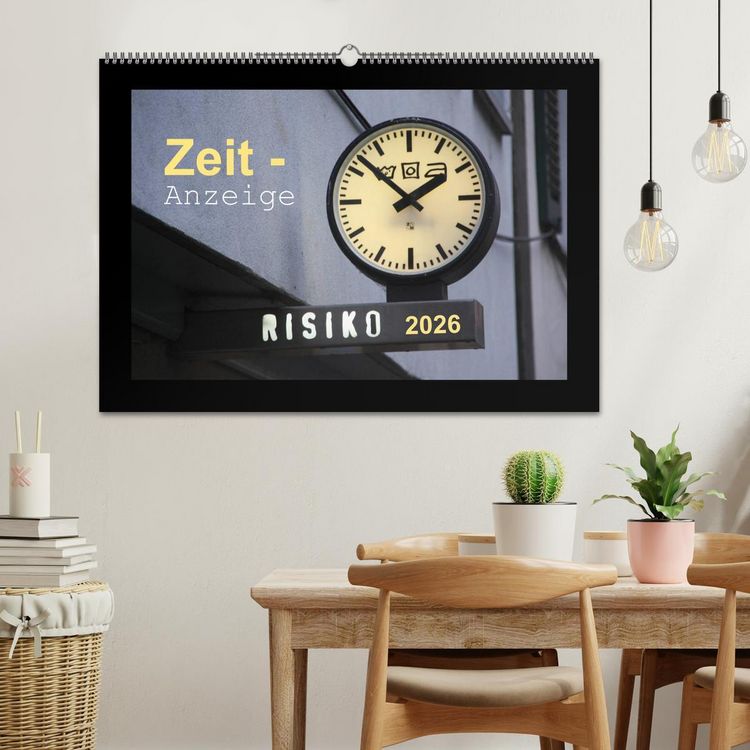 Produktbild: Zeit-Anzeige (Wandkalender 2026 DIN A2 quer), CALVENDO Monatskalender