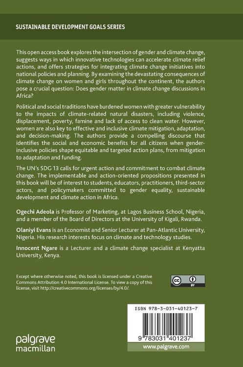 Produktbild: Gender Equality, Climate Action, and Technological Innovation for Sustainable Development in Africa