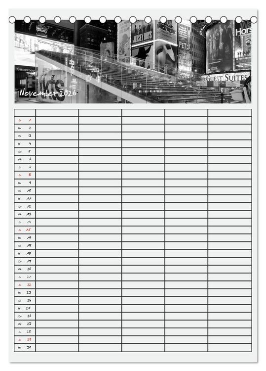 Produktbild: NEW YORK CITY Teamplaner (Tischkalender 2026 DIN A5 hoch), CALVENDO Monatskalender