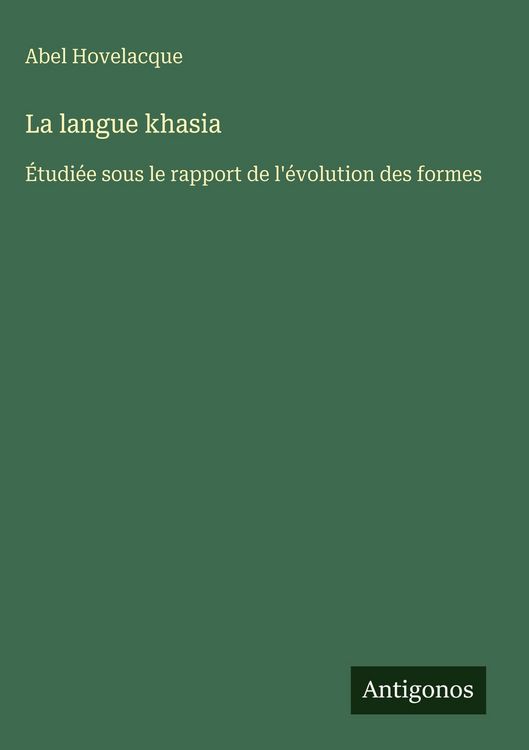 Produktbild: La langue khasia
