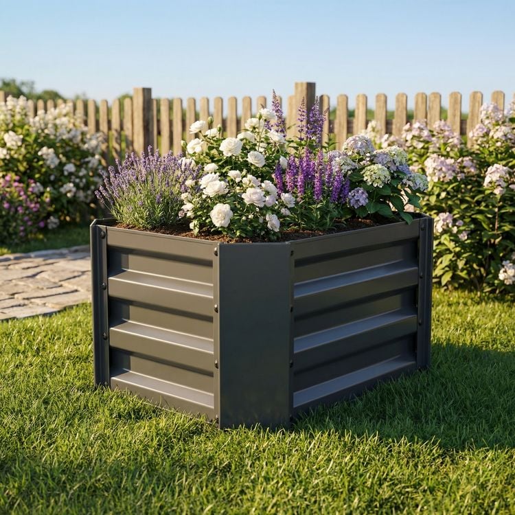 Produktbild: Metall Pflanzbeet Hochbeet Gartenbeet 50x40 Galdo M
