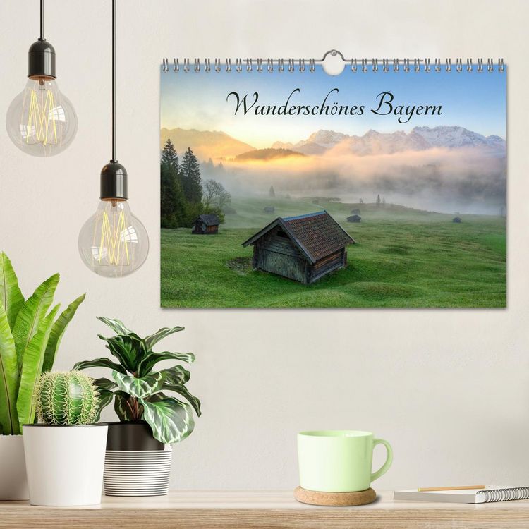 Produktbild: Wundersch&ouml;nes Bayern (Wandkalender 2026 DIN A4 quer), CALVENDO Monatskalender