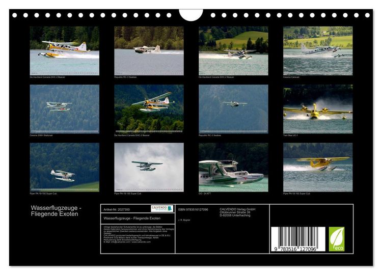 Produktbild: Wasserflugzeuge - Fliegende Exoten (Wandkalender 2026 DIN A4 quer), CALVENDO Monatskalender