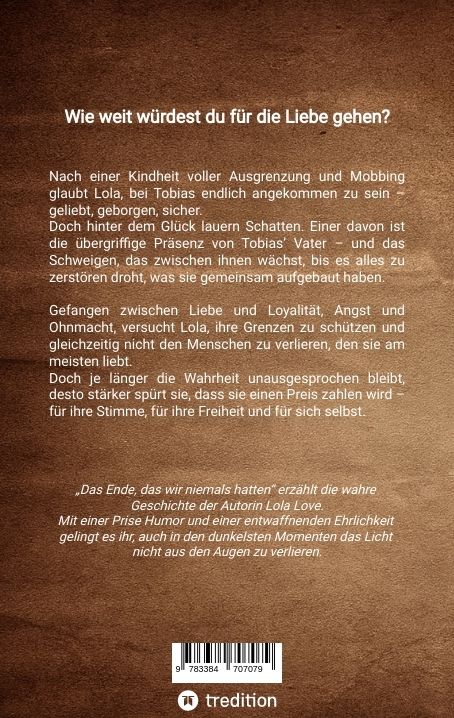 Produktbild: Das Ende, das wir niemals hatten