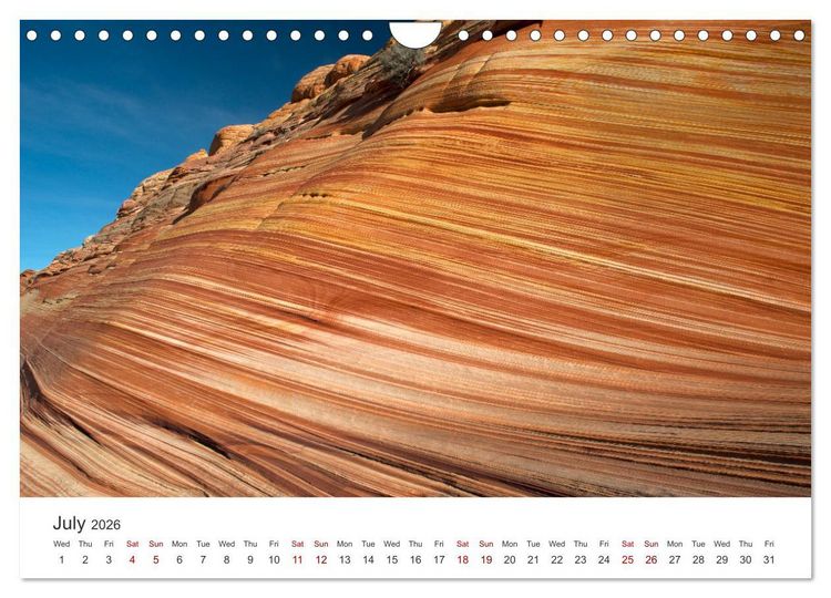 Produktbild: Paria Canyon The Wave (Wall Calendar 2026 DIN A4 landscape), CALVENDO 12 Month Wall Calendar