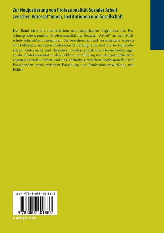 Produktbild: Zur Neujustierung von Professionalit&auml;t Sozialer Arbeit zwischen Adressat*innen, Institutionen und Gesellschaft