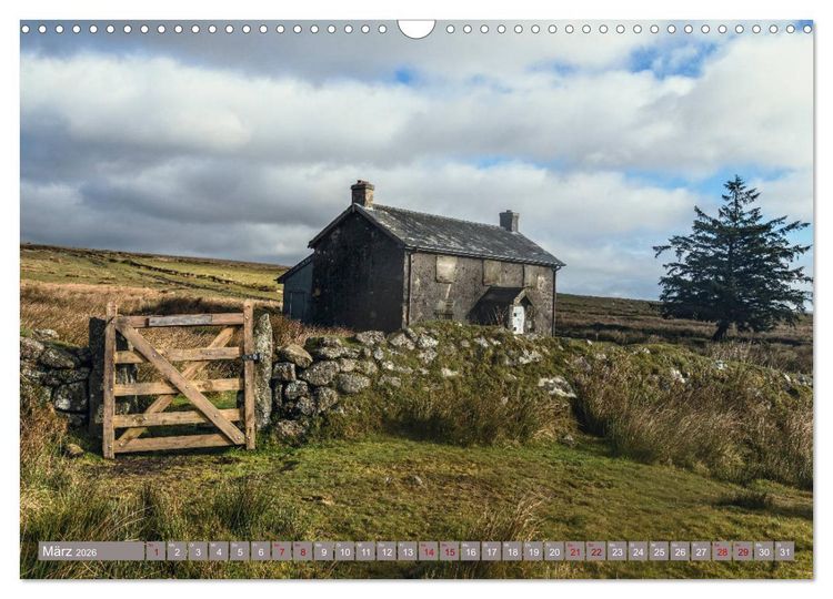 Produktbild: Dartmoor, herbe Sch&ouml;nheit im S&uuml;den Englands (Wandkalender 2026 DIN A3 quer), CALVENDO Monatskalender