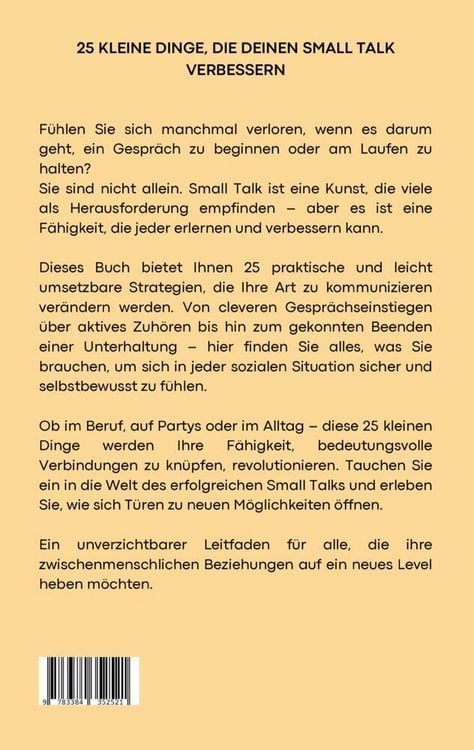 Produktbild: 25 kleine Dinge, die deinen Small Talk verbessern