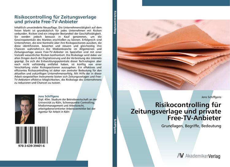 Produktbild: Risikocontrolling f&uuml;r Zeitungsverlage und private Free-TV-Anbieter