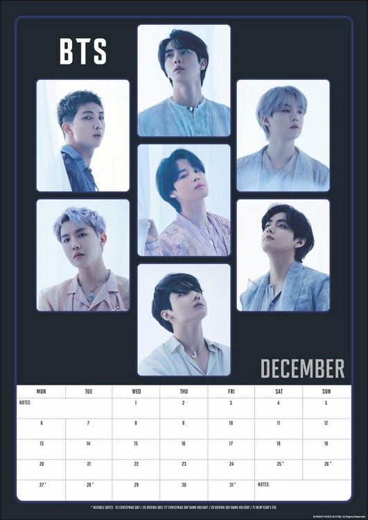 Produktbild: BTS Posterkalender 2027