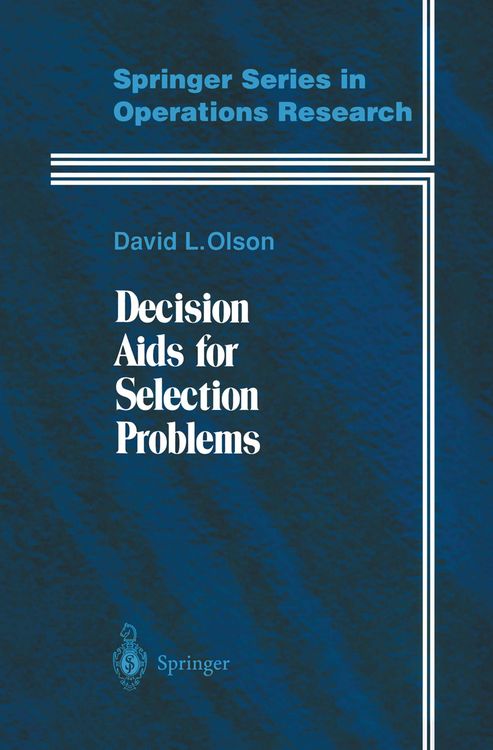 Produktbild: Decision Aids for Selection Problems