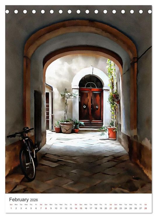 Produktbild: A Year Of Bicycles (Desk Calendar 2026 DIN A5 portrait), CALVENDO 12 Month DeskCalendar